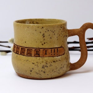 Personalized Pottery Mug, Handmade Mug, Rustic Ceramic image 2