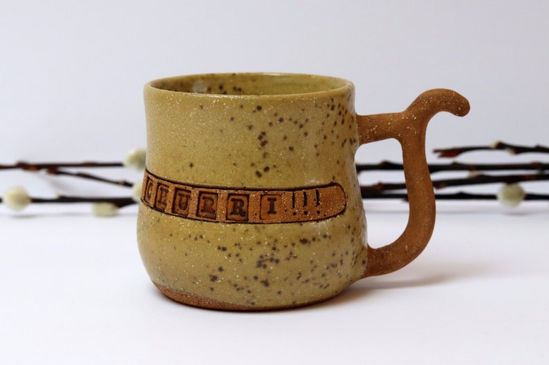 Personalized Pottery Mug, Handmade Mug, Rustic Ceramic image 2