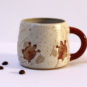 Turtle Mug, Handmade Pottery Mug, Coffee Mug image 8