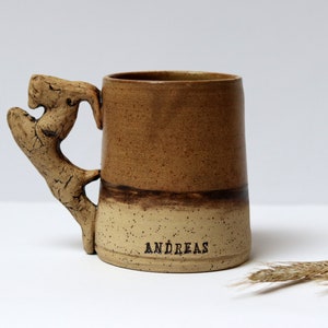 Personalized Beer Mug, Best Gifts for Him, Handmade Pottery