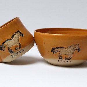 Horse Pottery Coffee Mug, Custom Horse Gifts for Horse Lover, Hobby Horse, Pottery Handmade image 8