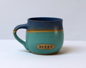 Custom Mug, Personalized Gift, Handmade Pottery
