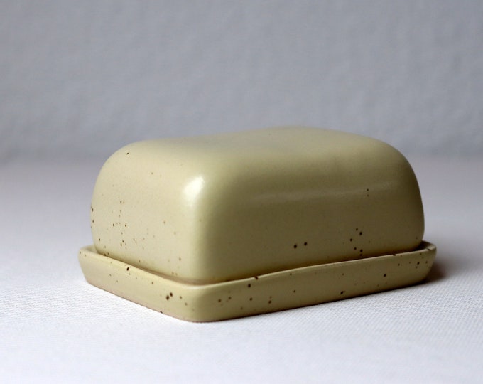 Pottery Butter Dish, Ceramic Butter Dish