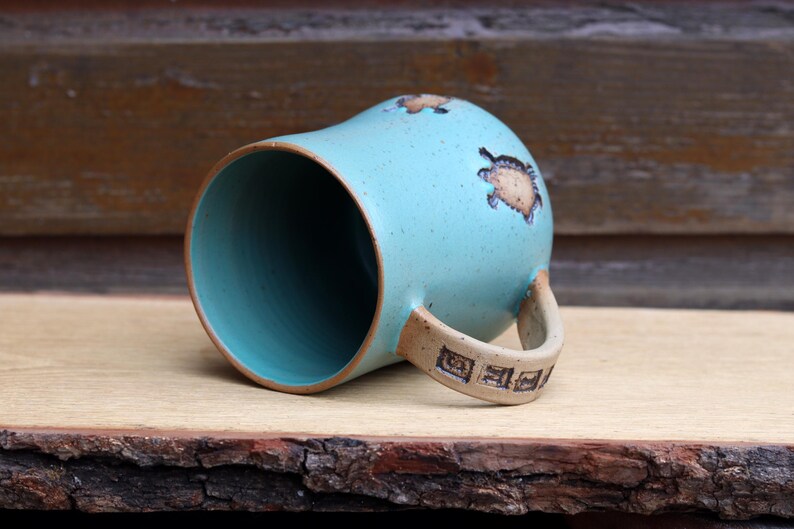 KeramikArtNatali Pottery Turtle Mug - Thumbnail 5