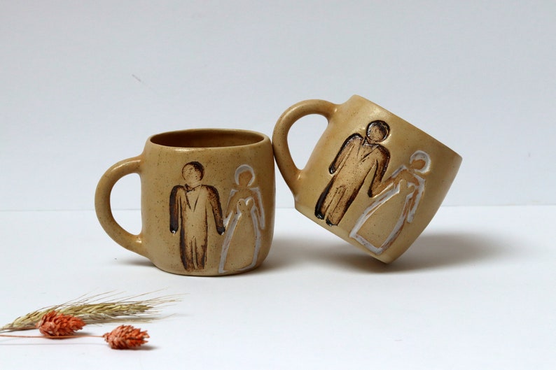 Cadeau de mariage personnalisé, anniversaire de mariage, anniversaire de mariage, tasses de mariage, tasses Mr Mrs, noces d'argent, noces d'or image 10