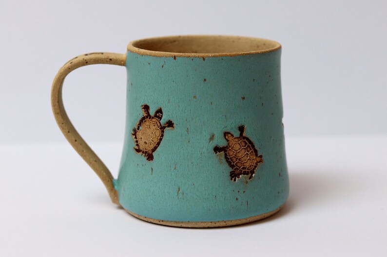 KeramikArtNatali Pottery Turtle Mug - Thumbnail 2