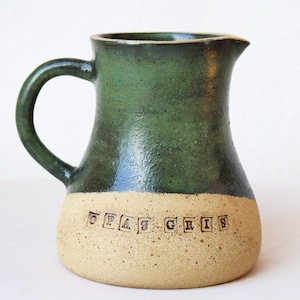 Personalized Anniversary Gift, Pottery Jug, Ceramic Carafe, Wedding Gift