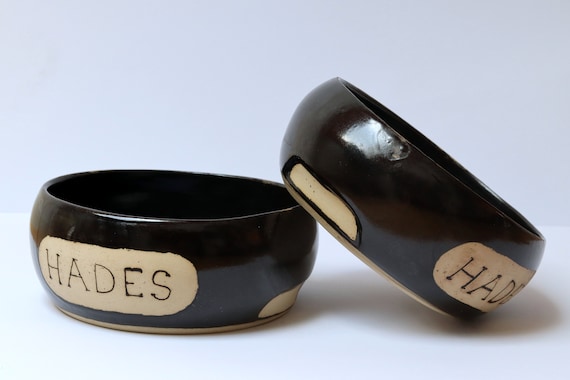 Personalized Pottery Dog Bowls Ceramic Dog Bowl With Name Etsy UK