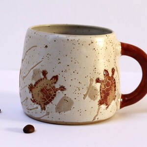 Turtle Mug, Handmade Pottery Mug, Coffee Mug image 3
