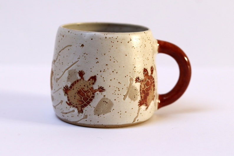 Turtle Mug, Handmade Pottery Mug, Coffee Mug image 7