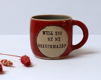 Bridesmaid Mug, Personalized Bridesmaid Gift, Bridesmaid Proposal, Maid of Honor Gift, Wedding Party Gifts