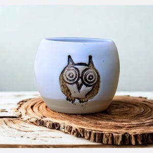 Owl Espresso Cup, Coffee Cup, Coffee Gift, Handmade Ceramic
