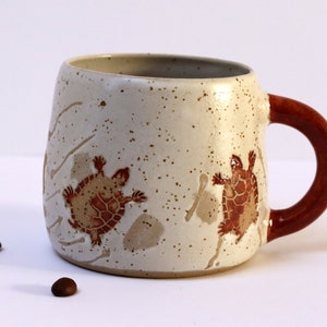 Turtle Mug, Handmade Pottery Mug, Coffee Mug image 10