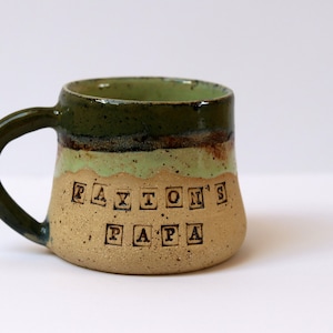 Handmade Mug with Name, Personalized Pottery, Custom Mug, Pottery Handmade, Unique Mug, Made to Order Mug image 1