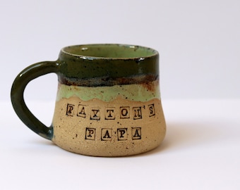 Handmade Mug with Name, Personalized Pottery, Custom Mug, Pottery Handmade, Unique Mug, Made to Order Mug