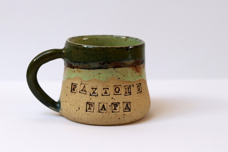 Handmade Mug with Name, Personalized Pottery, Custom Mug, Pottery Handmade, Unique Mug, Made to Order Mug image 1