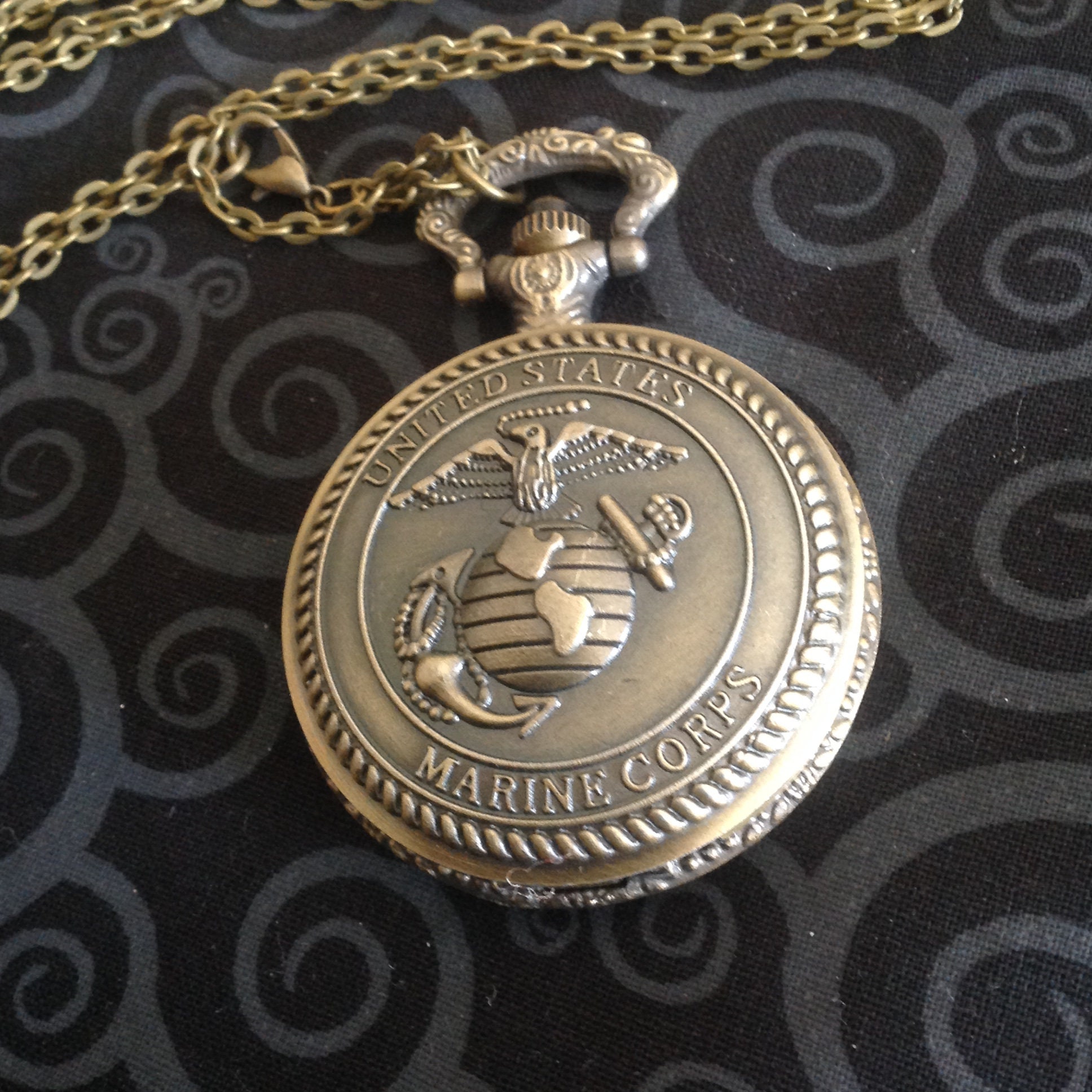 POLICE Pocket Watch Policeman w/Your Choice of Chain Gifts for Men Lawman  Dad