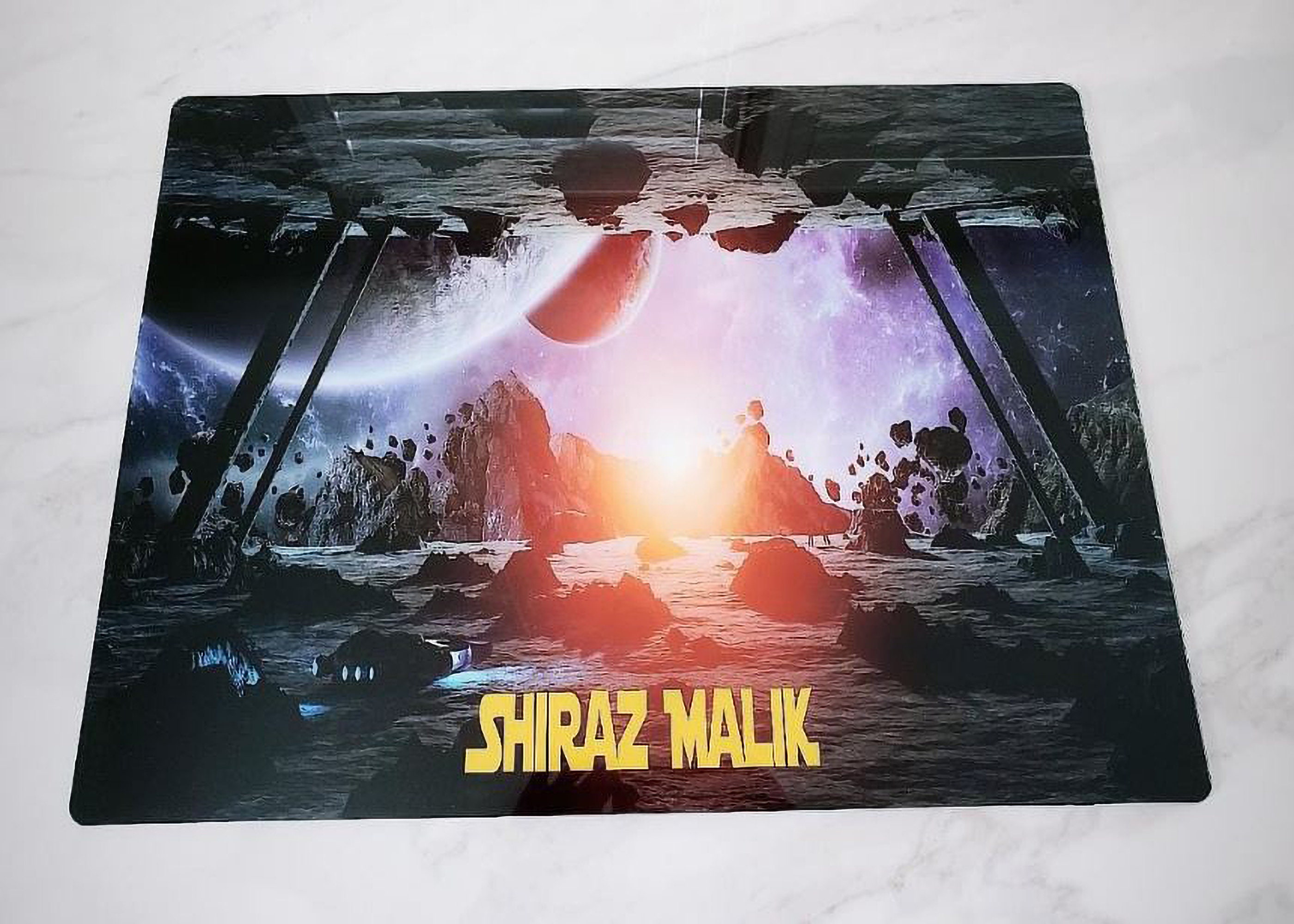 Anniversary gift Office Decor Acrylic Desk Mat With Name Table Decor