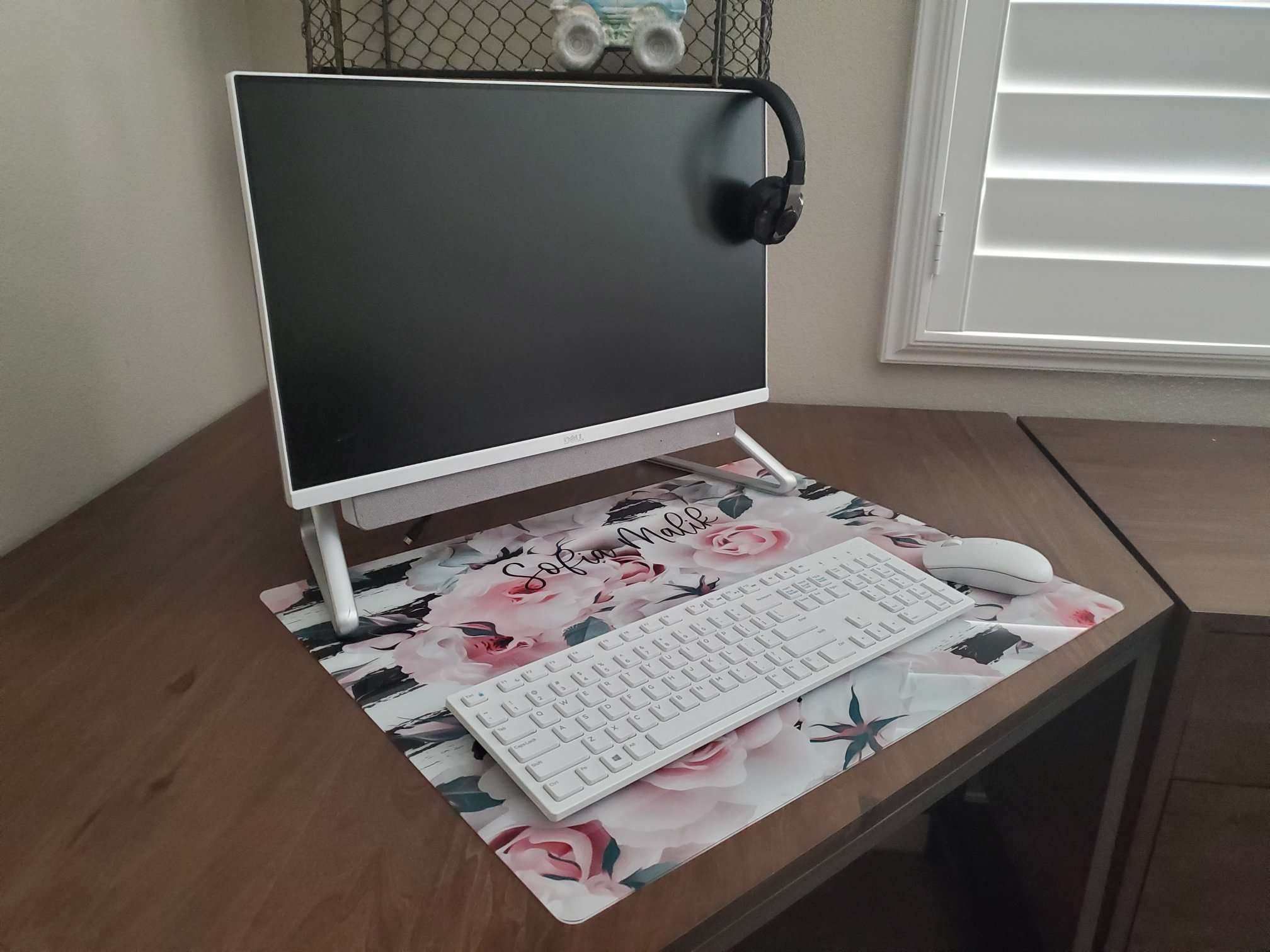 Anniversary gift Office Decor Acrylic Desk Mat With Name Table Decor