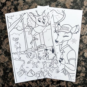 Bobbi&#39;s Dream/ Coloring Pages/ 2 Pack/ For Kids!