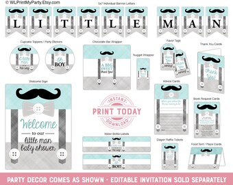 Little man shower | Etsy