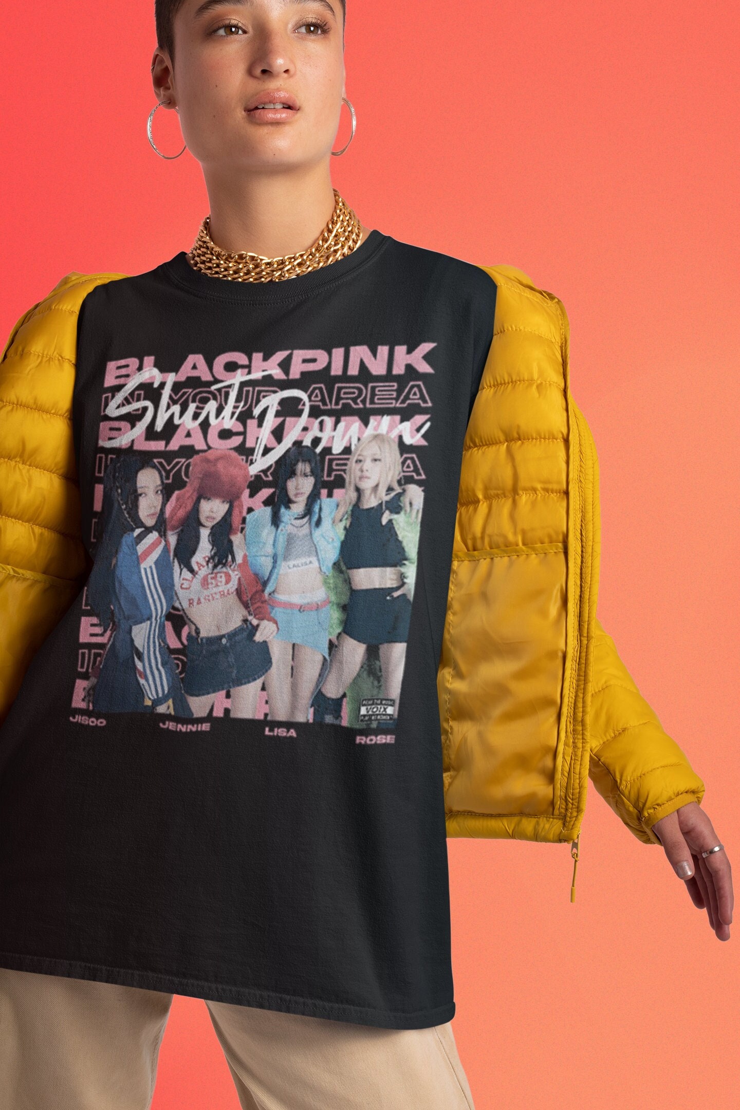 Discover Camiseta Blackpink Tour Mundial Born Pink Concierto 2022 Vintage para Hombre Mujer