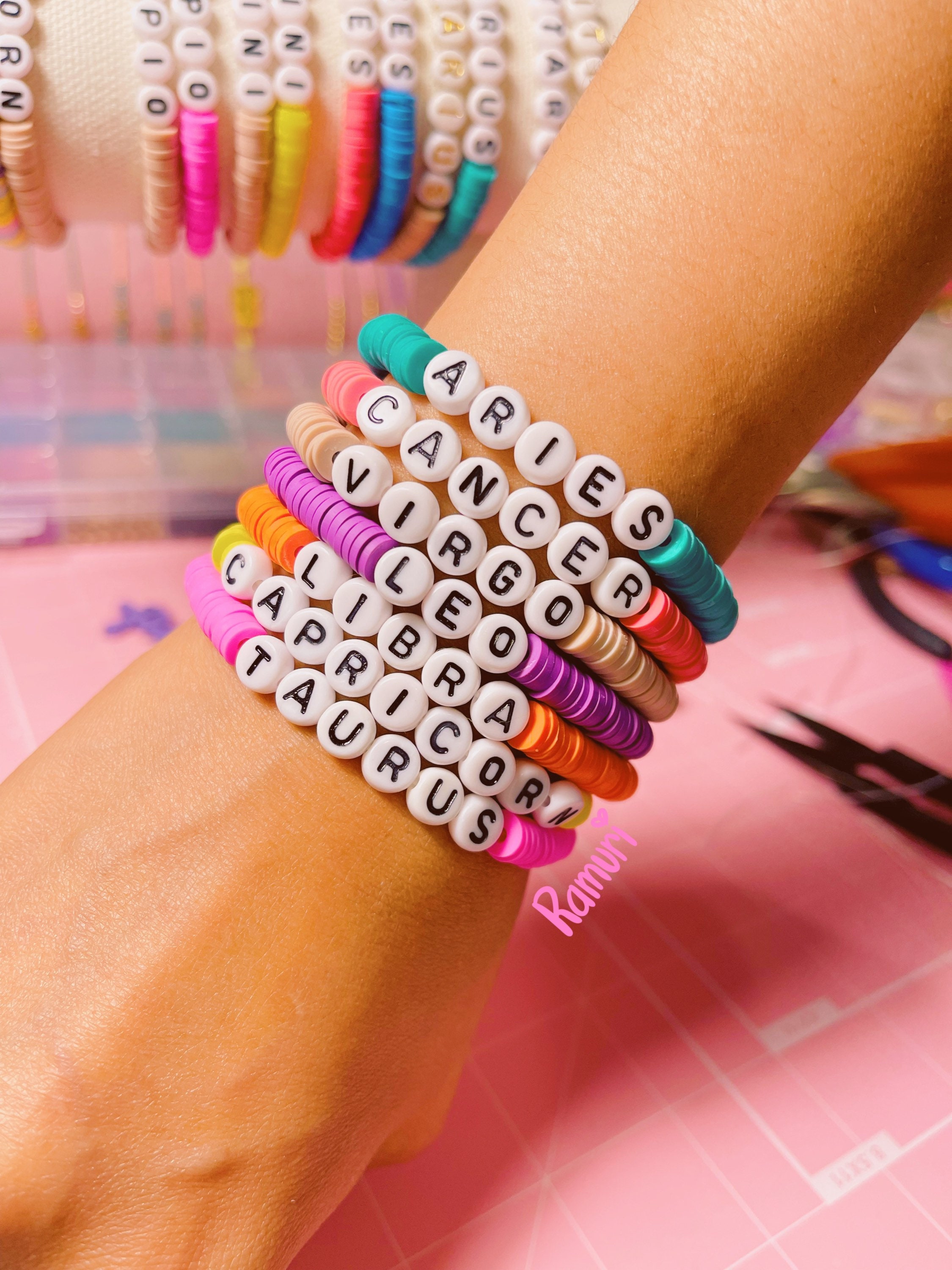 Letter miuki beads bracelet women boho vesco girl myuki armband
