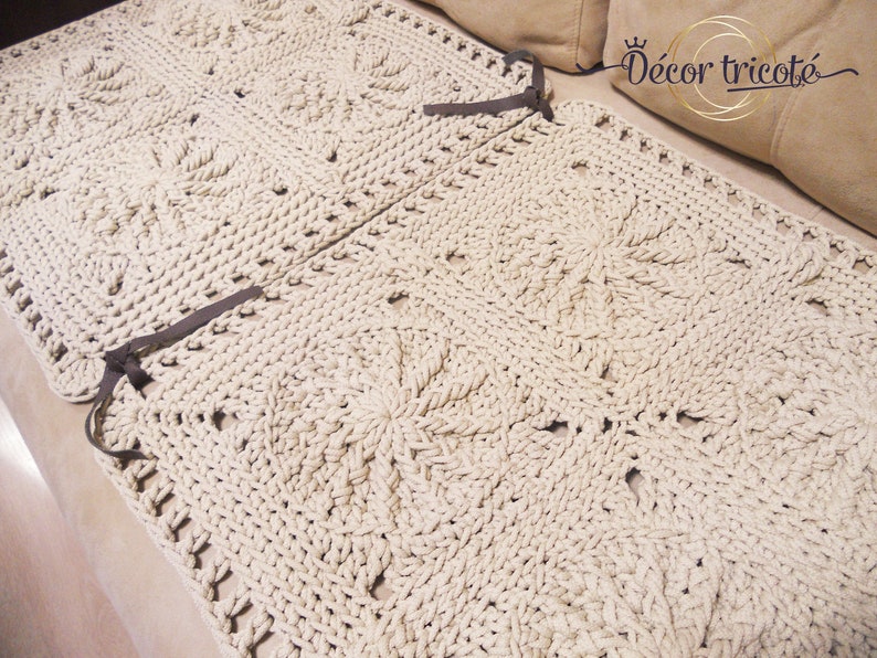 Floor Sofa Runner Plaid Canape Crochet Chair Cover Crochet Throw Sofa Pad Square Chair Pad Sofa Slipcover Country Style Housewarming Gift