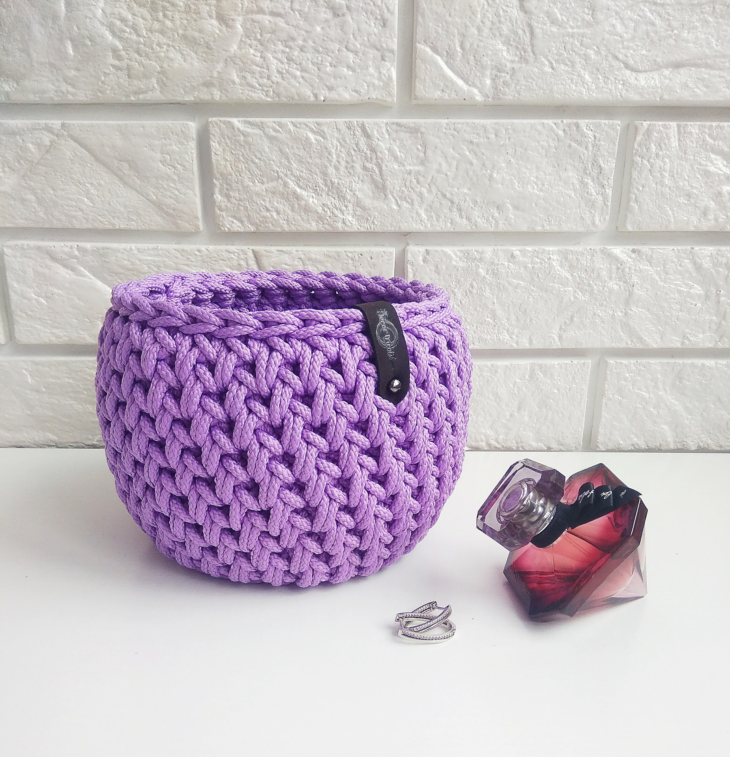 Lagerung häkeln Korb Seil Korb Marine blau runde gewebte Körbe | Etsy