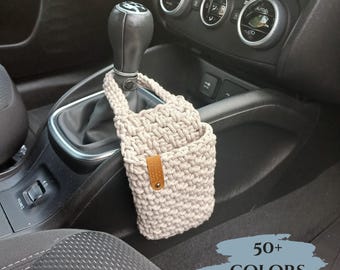 Kleiner Blumenampel - Auto-Handyhalter-hängender Brillenhalter Make-up-Organizer Schlüsselaufbewahrung Сar Müllsack Сute Autozubehör Kundenspezifisches Geschenk