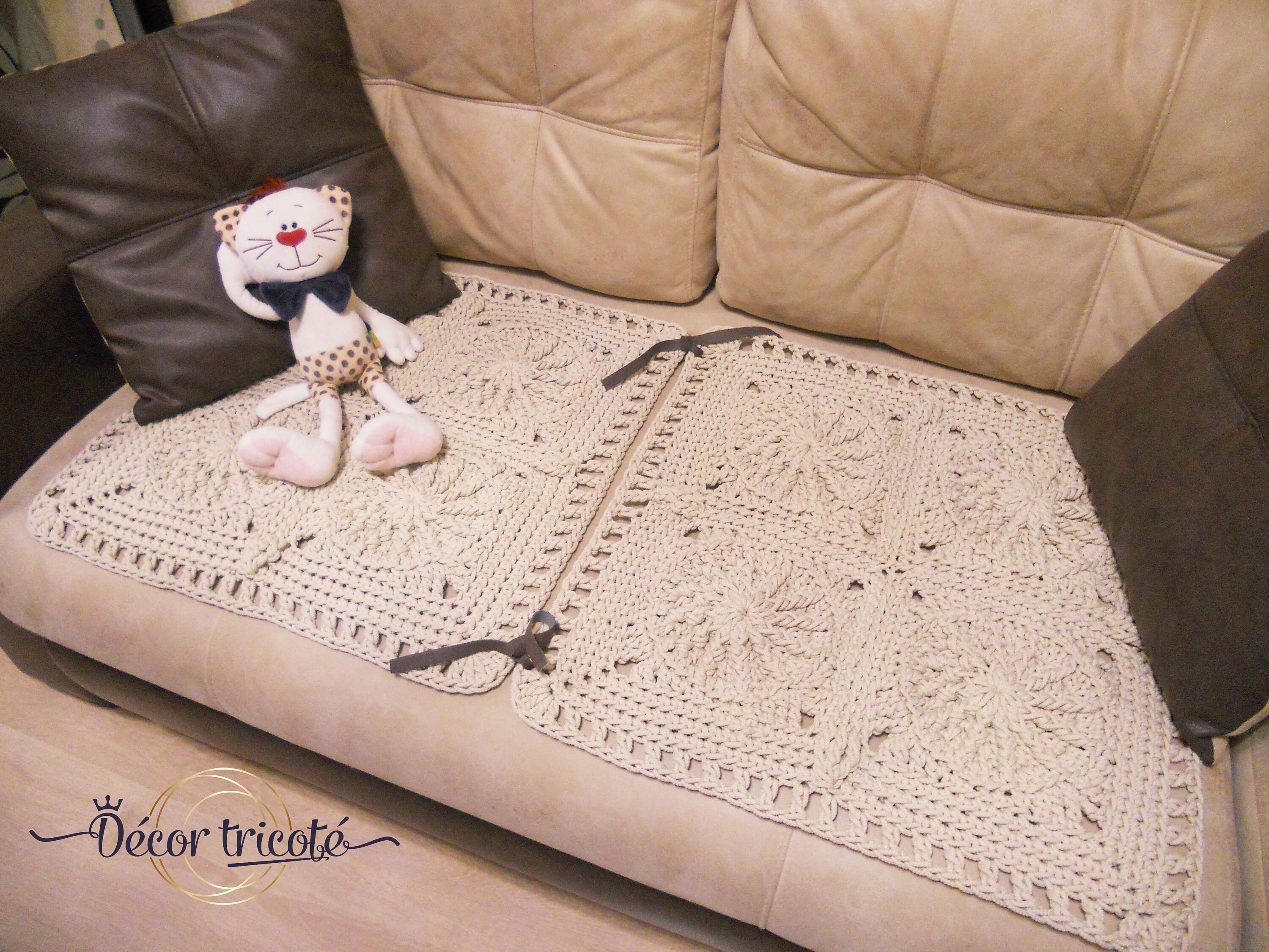 Floor Sofa Runner Plaid Canape Crochet Chair Cover Crochet Etsy