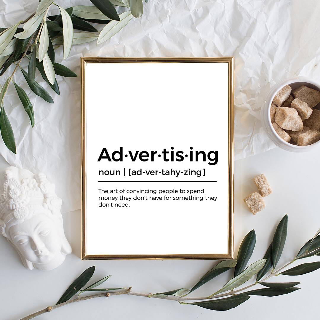 Advertising Poster Advertising Definition Print Marketing Etsy