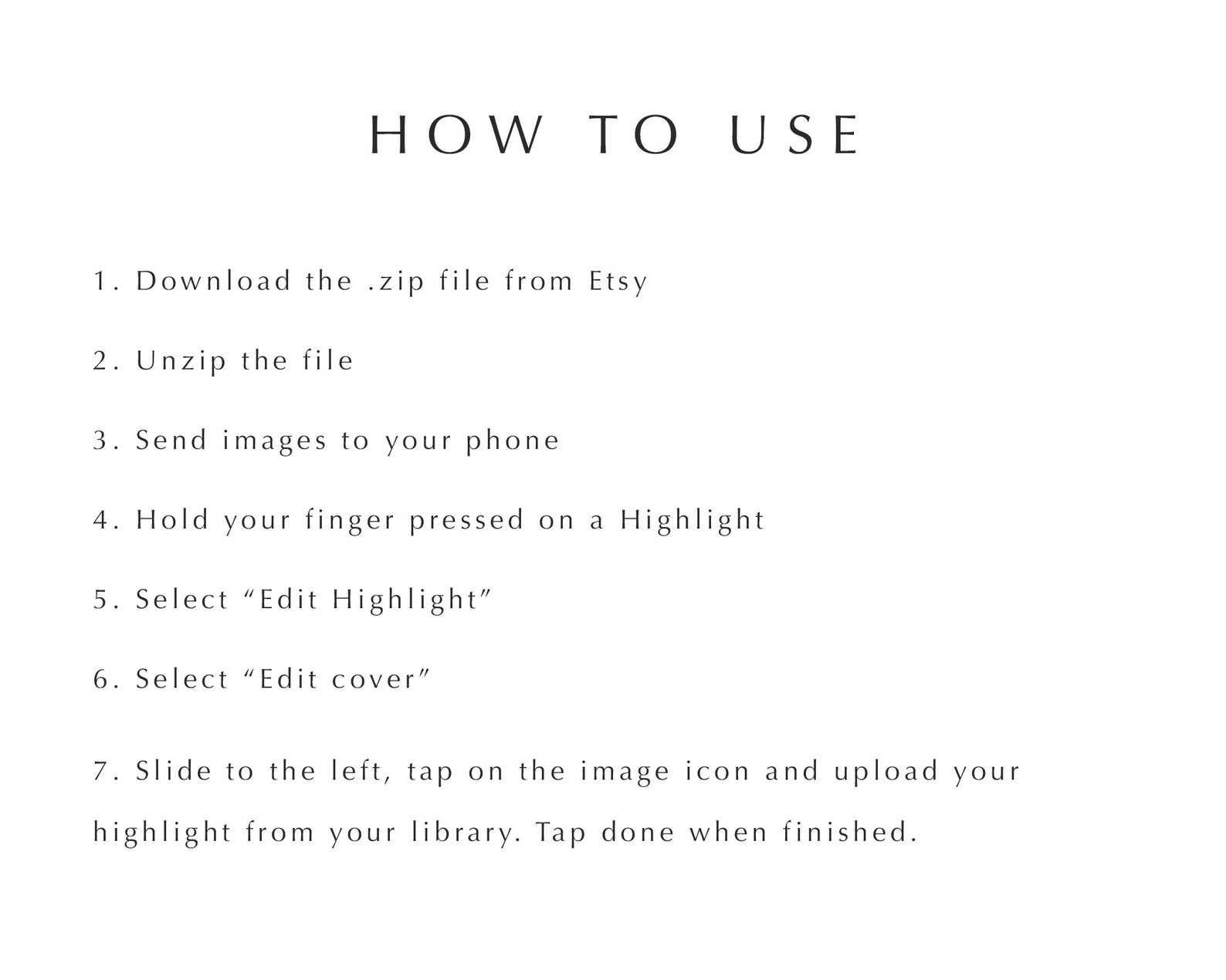 200 Instagram Story Highlight Icons, Black and White Instagram