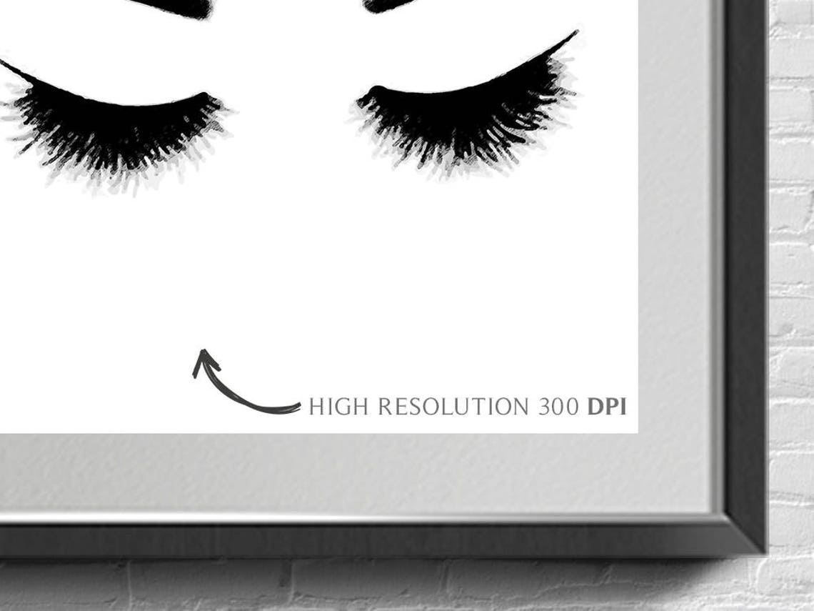 Eyebrows Print Lashes Print Eyebrows and Lashes - Etsy