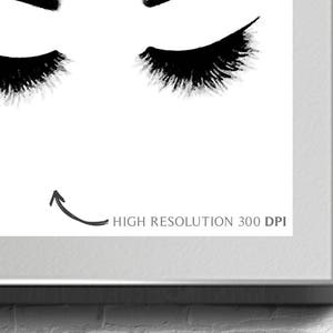 Eyebrows Print Lashes Print Eyebrows and Lashes - Etsy
