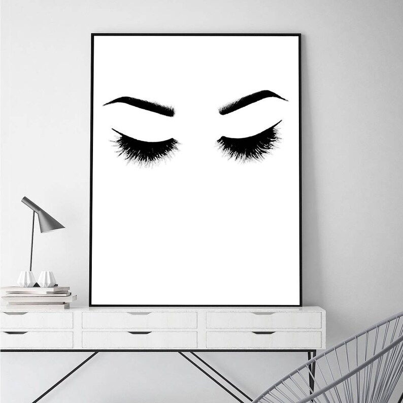 Eyebrows Print Lashes Print Eyebrows and Lashes - Etsy