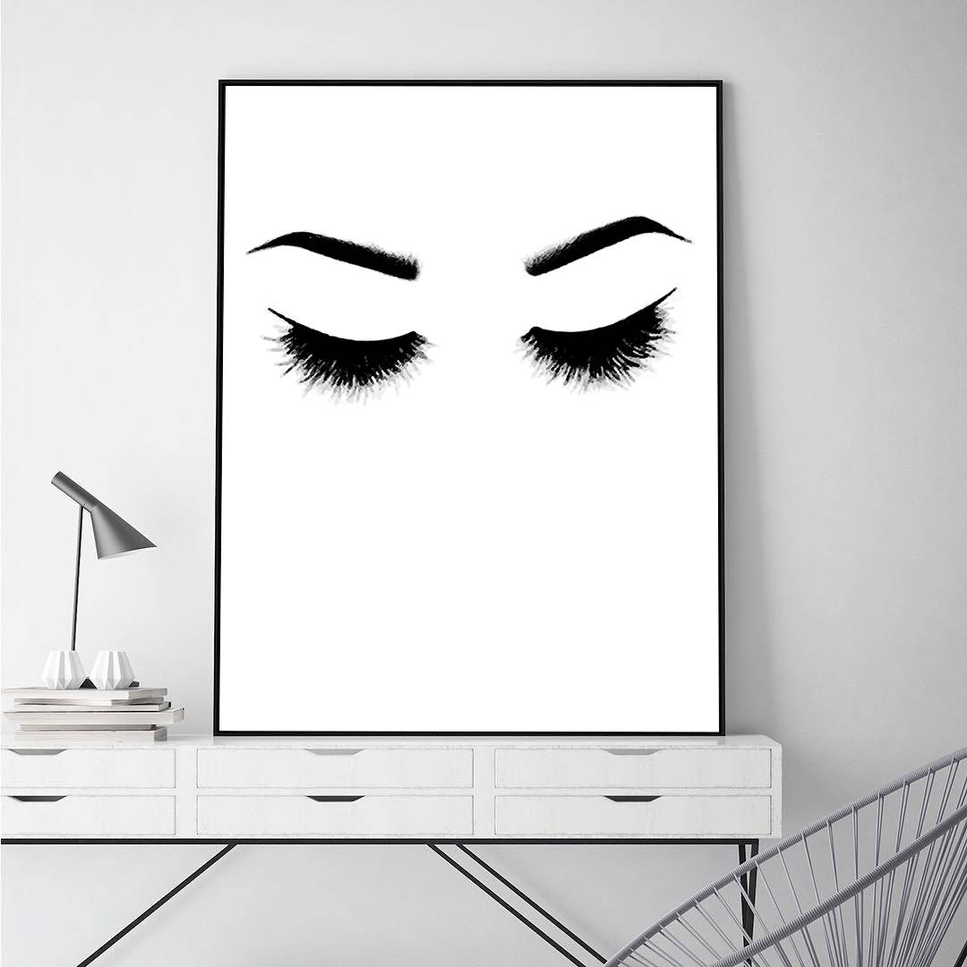 Eyebrows Print Lashes Print Eyebrows and Lashes - Etsy