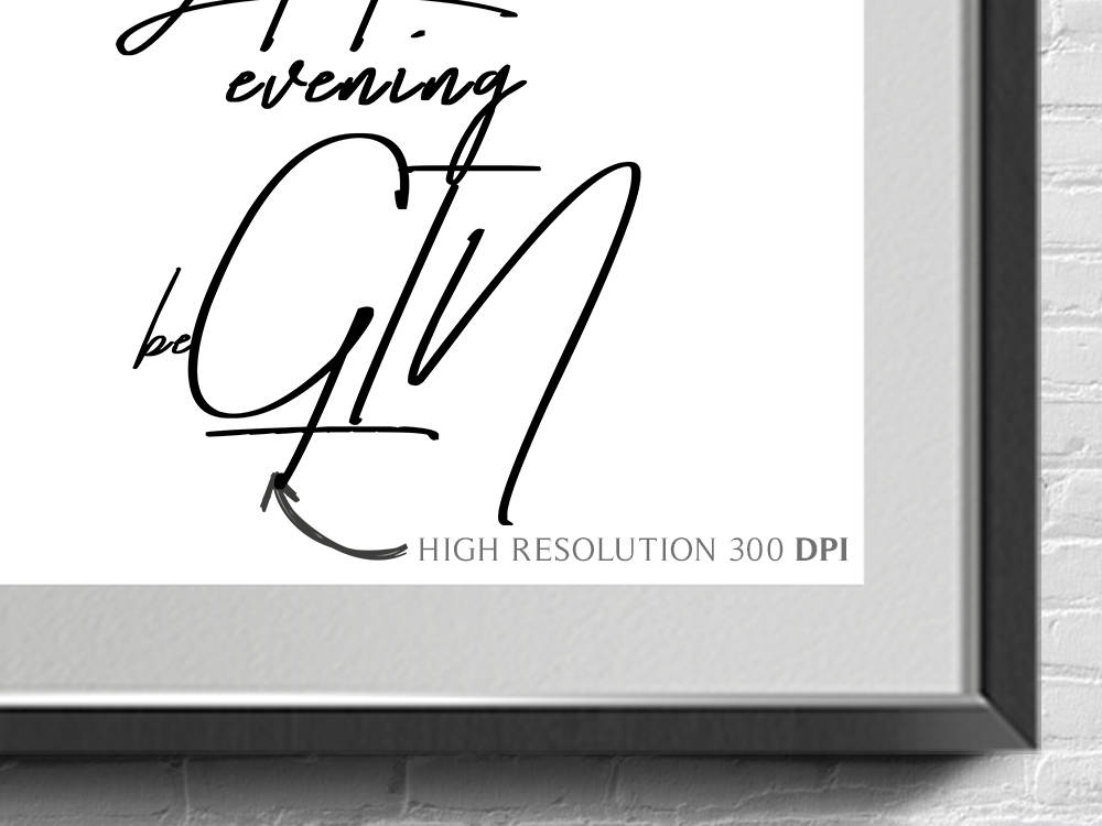 Kitchen Wall Art Let the Evening Begin Wall Decor Gin Etsy UK