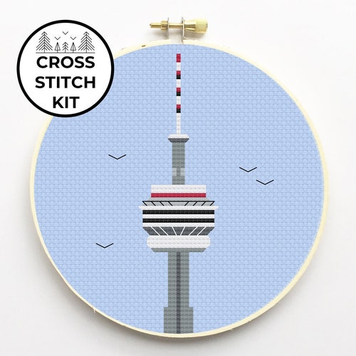 Red Parrot Modern Counted Cross Stitch Kit DIY Cross Etsy