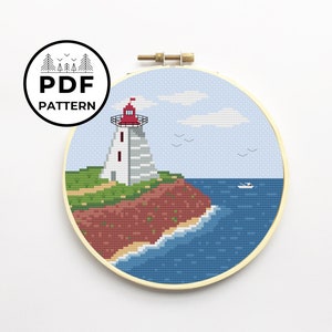 Prince Edward Island Landscape Cross Stitch PDF Pattern