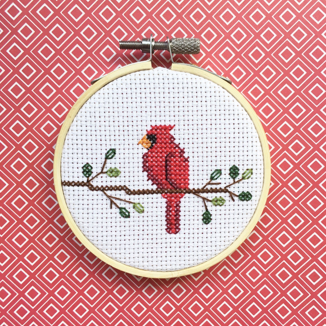 Cardinal Cross Stitch Kit | Etsy Canada
