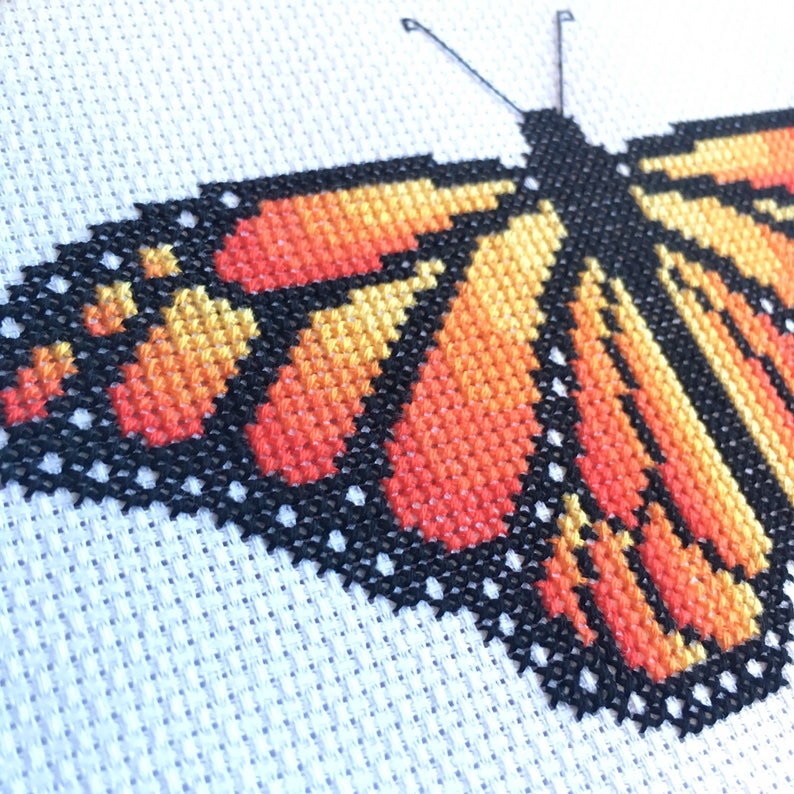 Monarch Butterfly Cross Stitch Kit - Etsy
