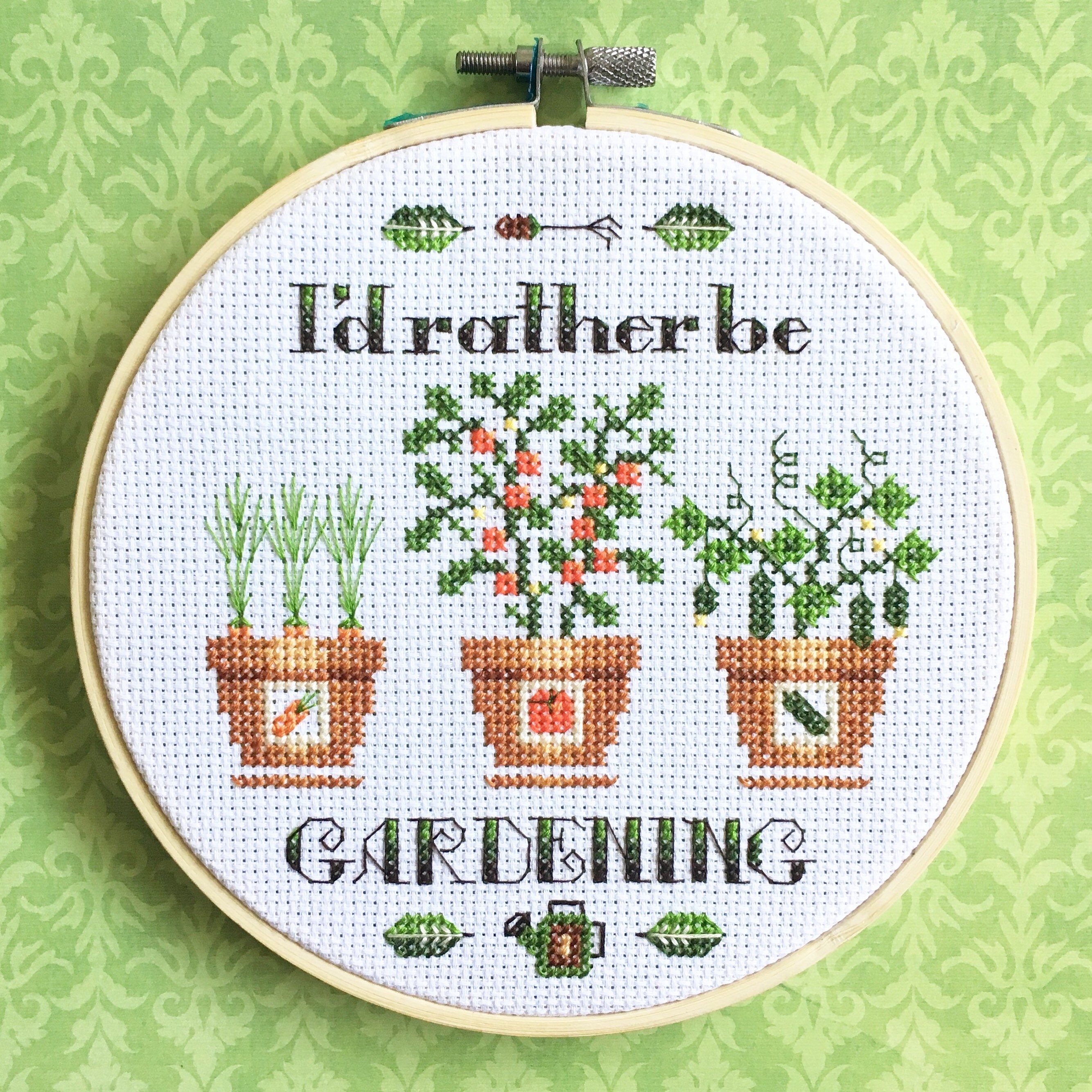 Garden Cross Stitch Pattern Modern Etsy Canada