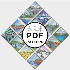 カナダの州と準州の PDF パターン バンドル (16 種類のパターン!)