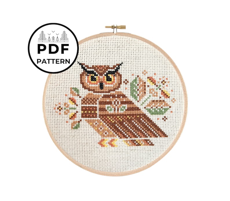 Owl in Autumn from Pigeon Coop Designs