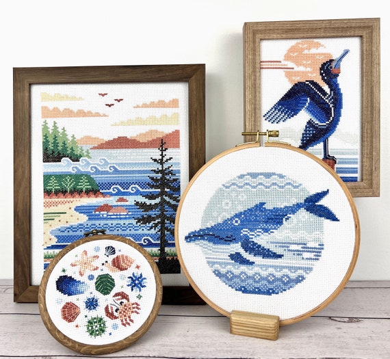 ザトウクジラのクロスステッチパターン - Etsy 日本