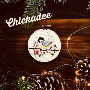 Holiday Birds Cross Stitch Pattern 5 different designs image 4