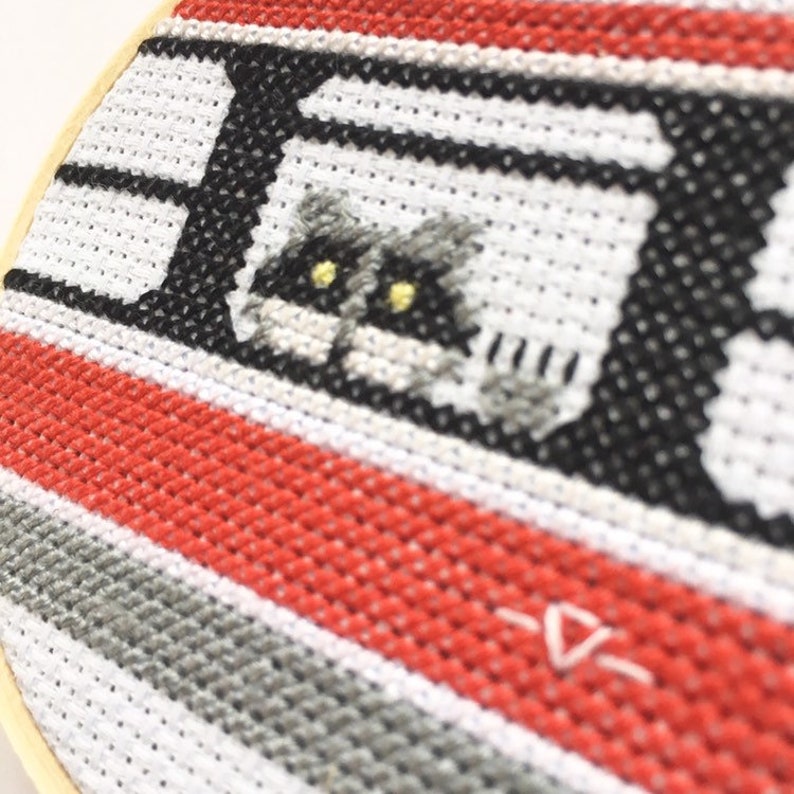 Toronto Raccoon in Streetcar Cross Stitch Kit Etsy Canada