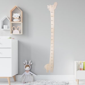 Giraffe Height Chart | Wooden Family growth Chart