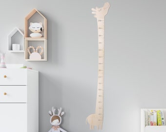 Giraffe Height Chart | Wooden Family growth Chart